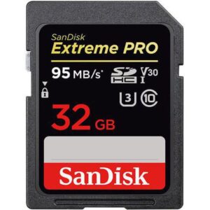 Cartão SanDisk Extreme PRO SDHC UHS-I – U3 32GB de 95Mb/s  Classe 10 para 4K