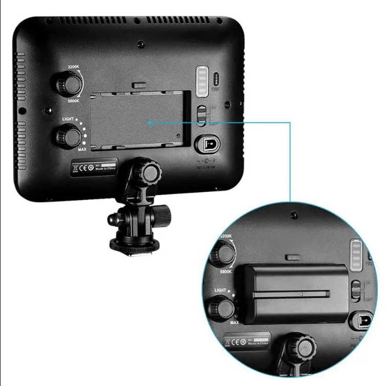 Iluminador De Led Triopo TTV-204 204 Leds + Bateria + Carregador