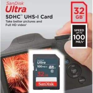 Cartão Sd Sdxc Ultra Sandisk 32gb 100mb/S Uhs-I