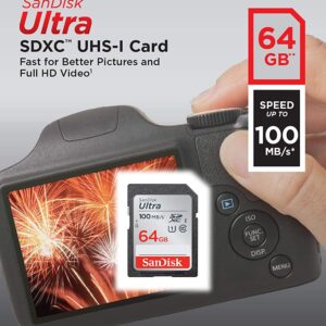 Cartão Sd Sdxc Ultra Sandisk 64gb 100mb/s Uhs-i