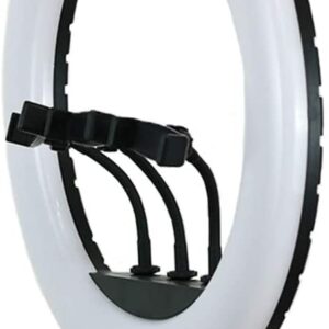 Iluminador Ring Light Greika CL-18 com 3 Suportes para Smartphone com Tripé